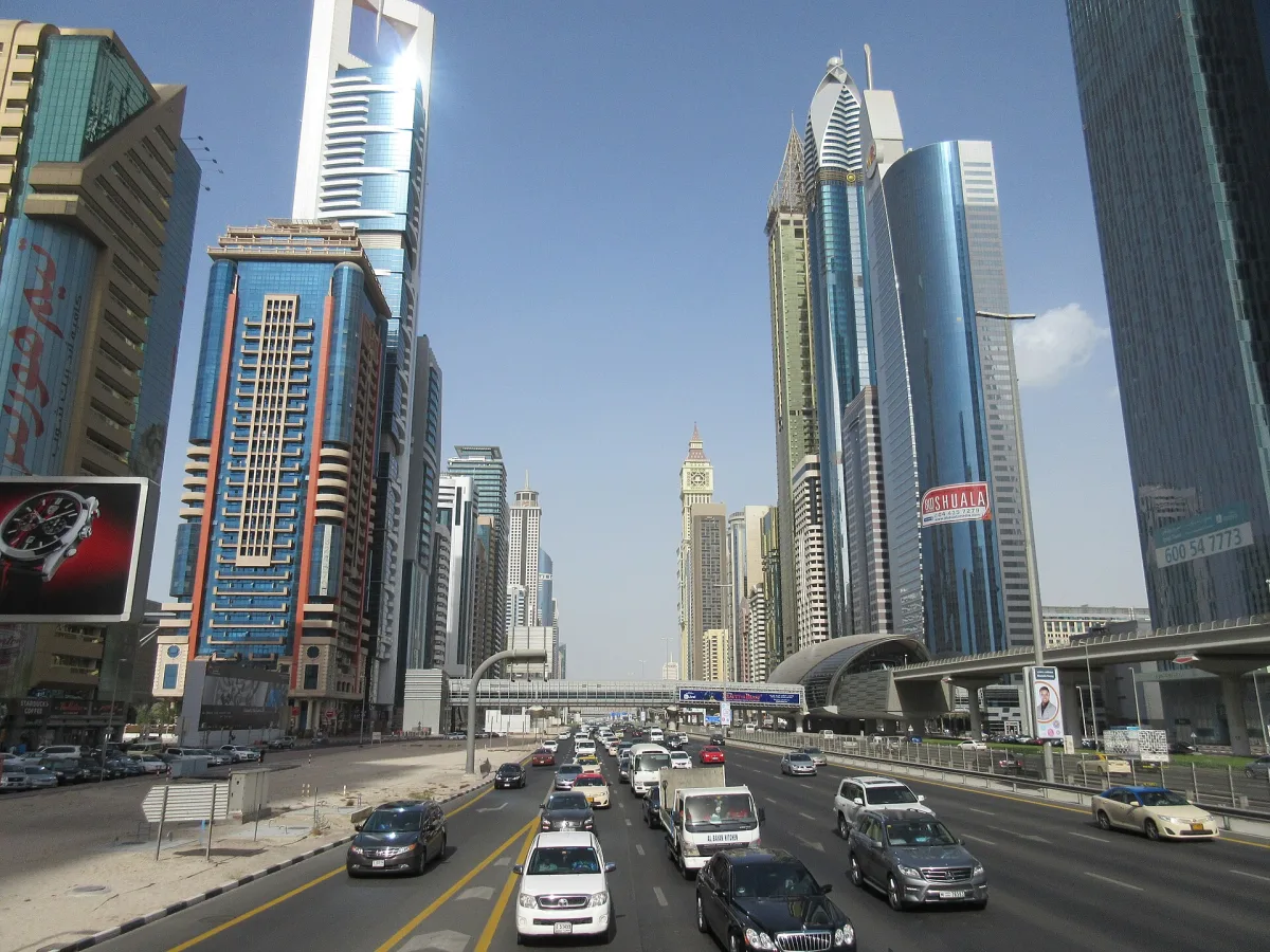 The DIFC gate and the Dubai financial district