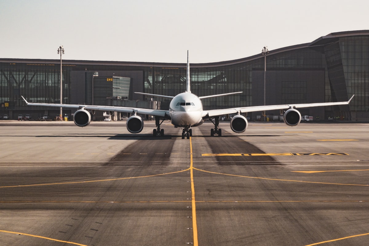 Aircraft waiting at the terminal