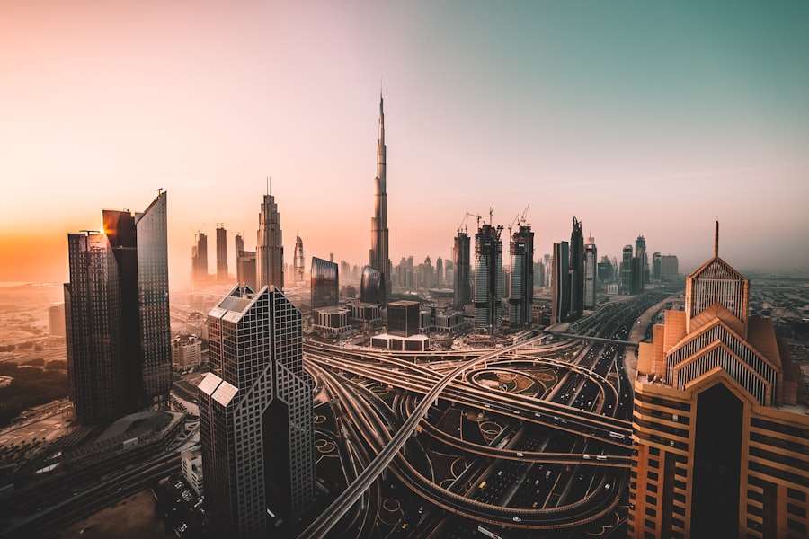 Dubai marina skyline